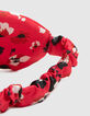 Masque de nuit rouge imprimé floral I.Code-4
