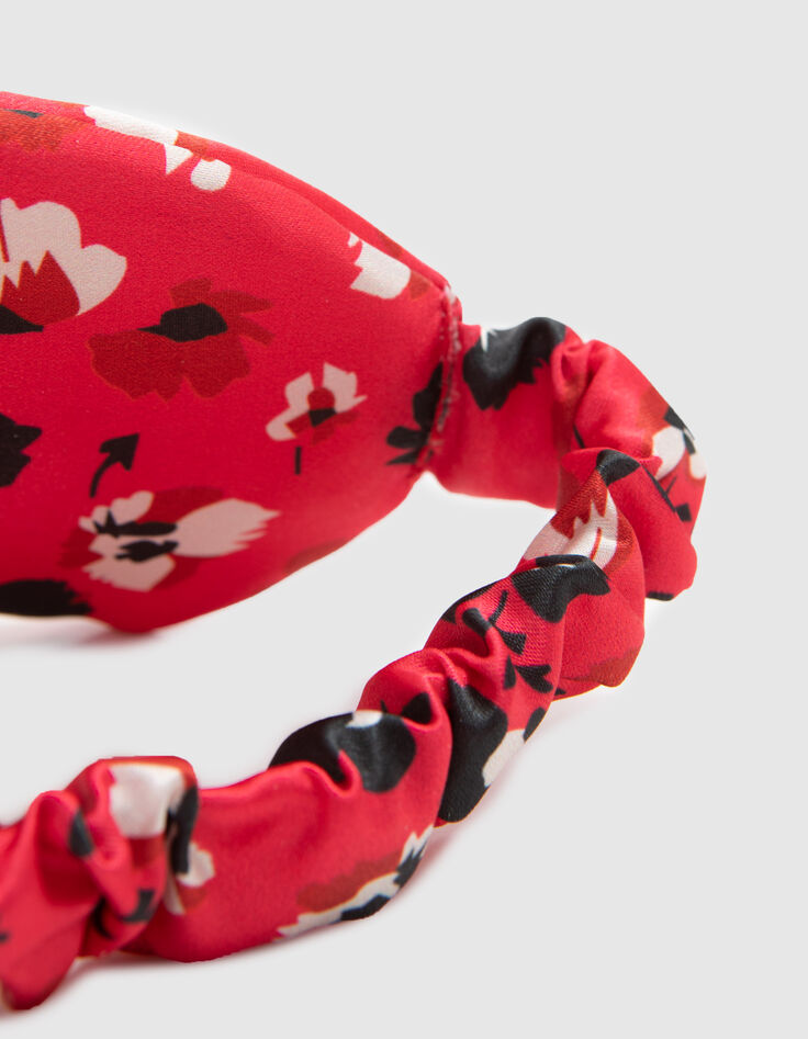 Masque de nuit rouge imprimé floral I.Code-4
