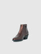 Boots terre brûlée en cuir métallisé I.Code-2
