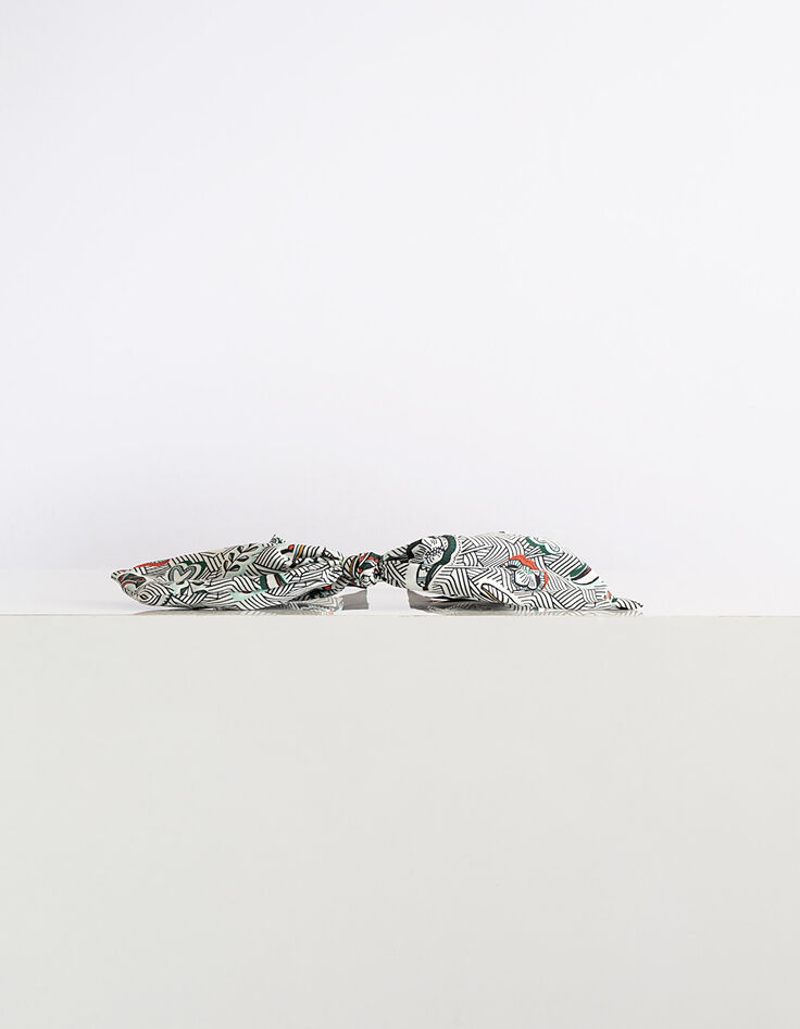 Diadema blanco roto con estampado wax plátanos I.Code-2 Diadema blanco roto con estampado wax plátanos I.Code-2