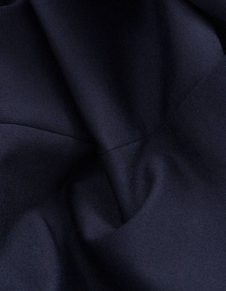 Marineblauer weiter Damenblazer Milano-Strick-8