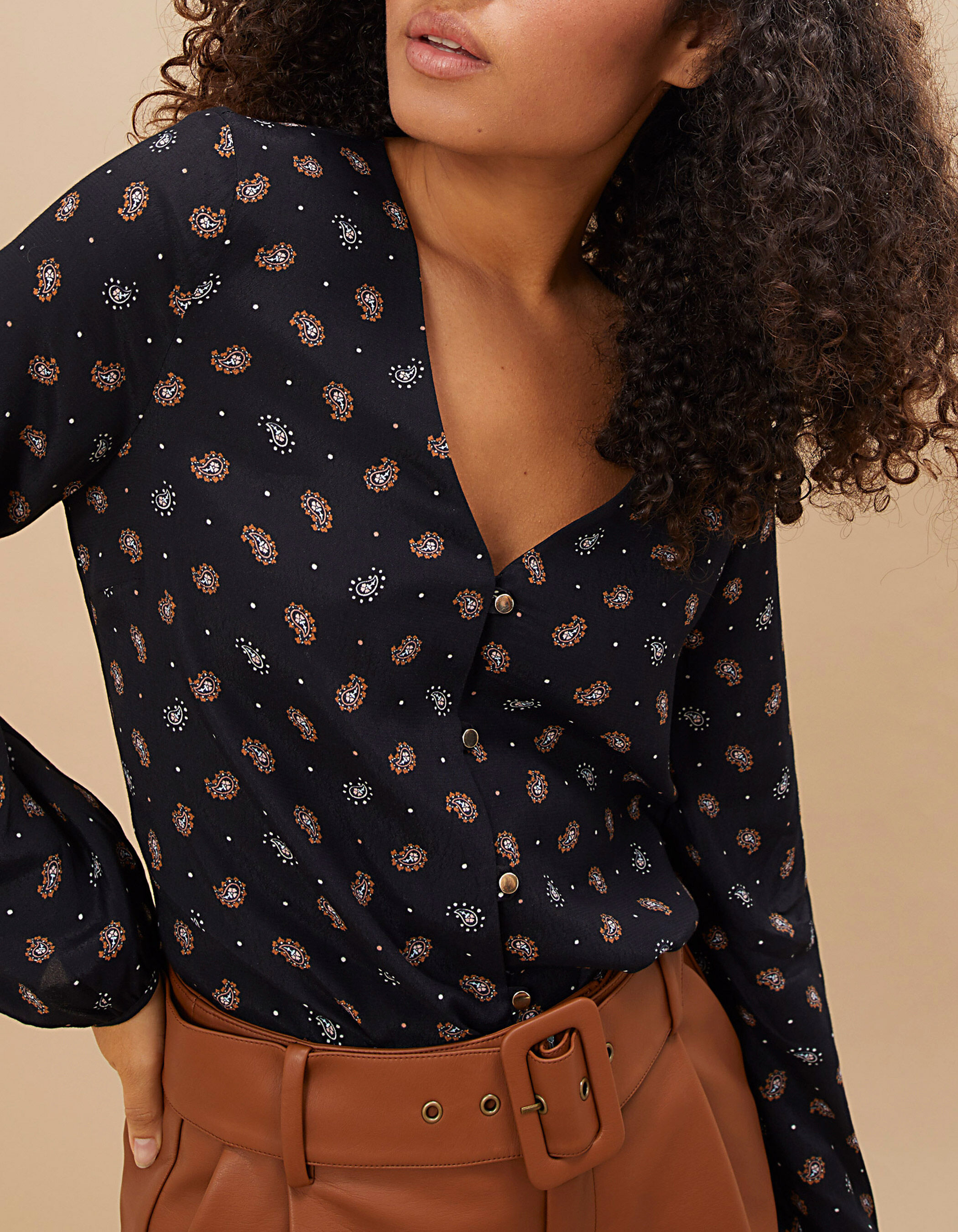 Blouse hotsell imprimé cachemire