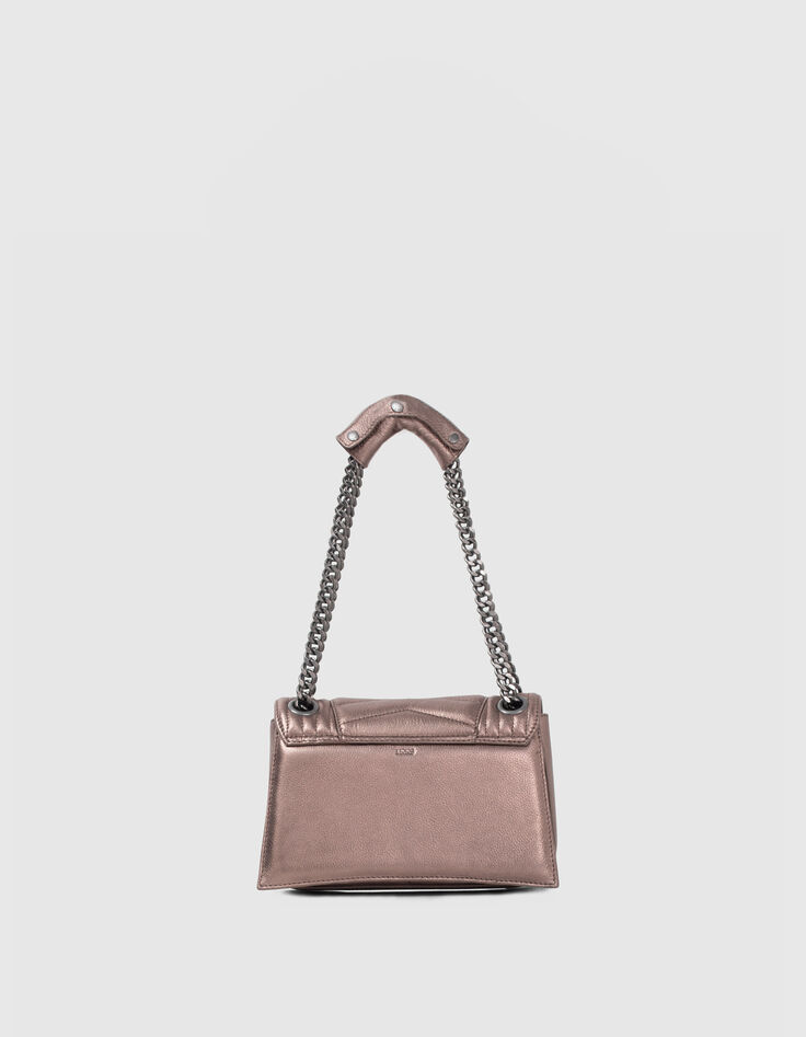 Damentasche THE 1 glitter aus Metallic-Leder in Copper-3