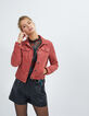 Rosenholzfarbene Cordsamtjacke I.Code-5