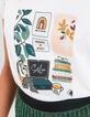 Tee-shirt blanc cassé bio visuel bureau I.Code -4
