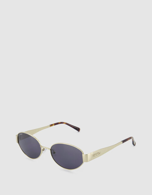 Dean ovale gelbe Metall-Sonnenbrille f&uuml;r Frauen - IKKS