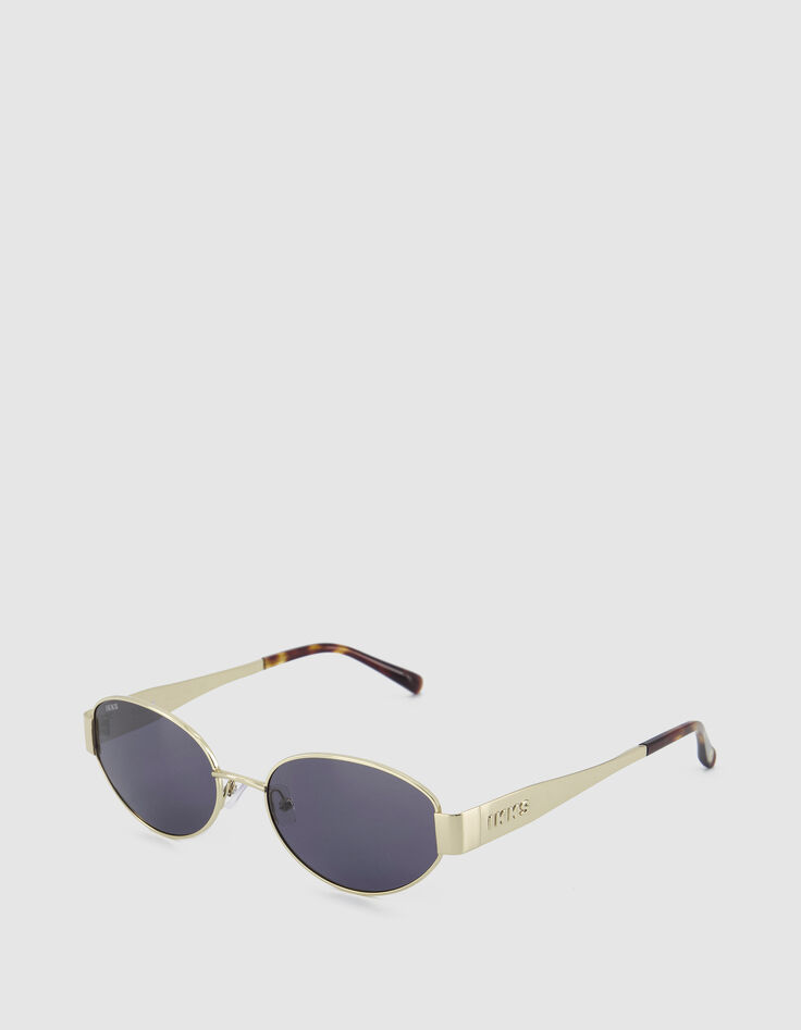Dean ovale gelbe Metall-Sonnenbrille f&uuml;r Frauen-2