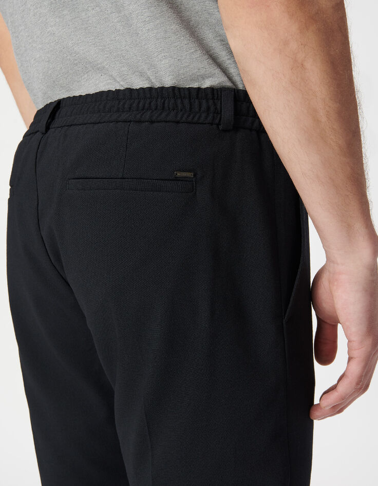 Herren slim navy elastischer Bund Jogpants-7
