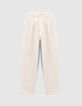Cremewei&szlig;e Slouchy-Jeans I.Code-6