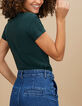 Tee-shirt babery green à message et cœurs or I.Code-3