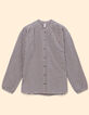 Camel blouse seersucker vichymotief I.Code-7
