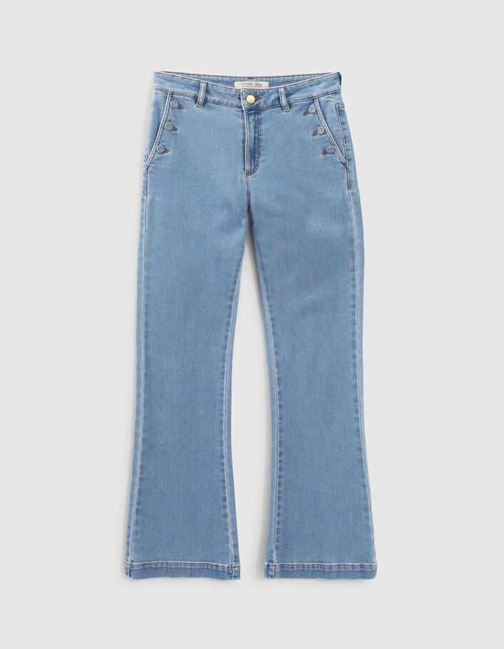 Authentisch dunkelblaue Flare-Jeans mit Taschen I.Code - I.CODE