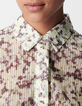 Gr&uuml;nes Damen Tarnmuster Shirt mit Stickerei aus Pailletten-5