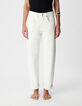 Anders Damen 7/8 Straight White Jeans-3
