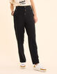 Black cotton linen suit pants I.Code-3