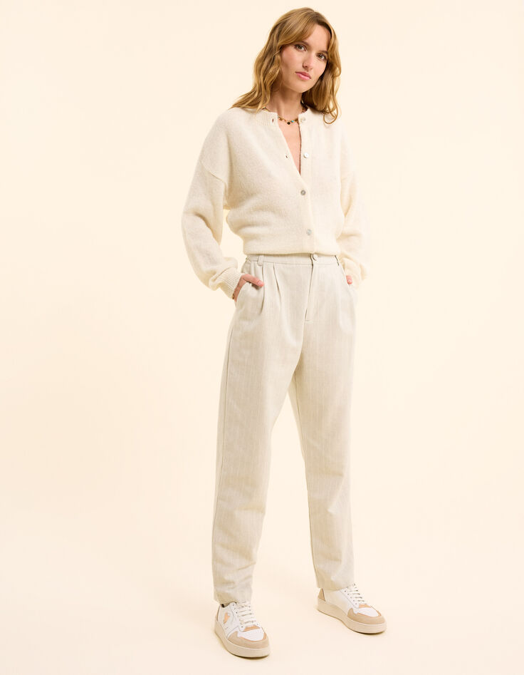 Pantalon de costume gris rayures tennis I.Code-3