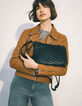 Damen-Clutch 1440&nbsp;Reporter schwarz perforiertes Leder-5