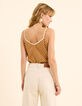 Camel top hart bloemenprint I.Code-3