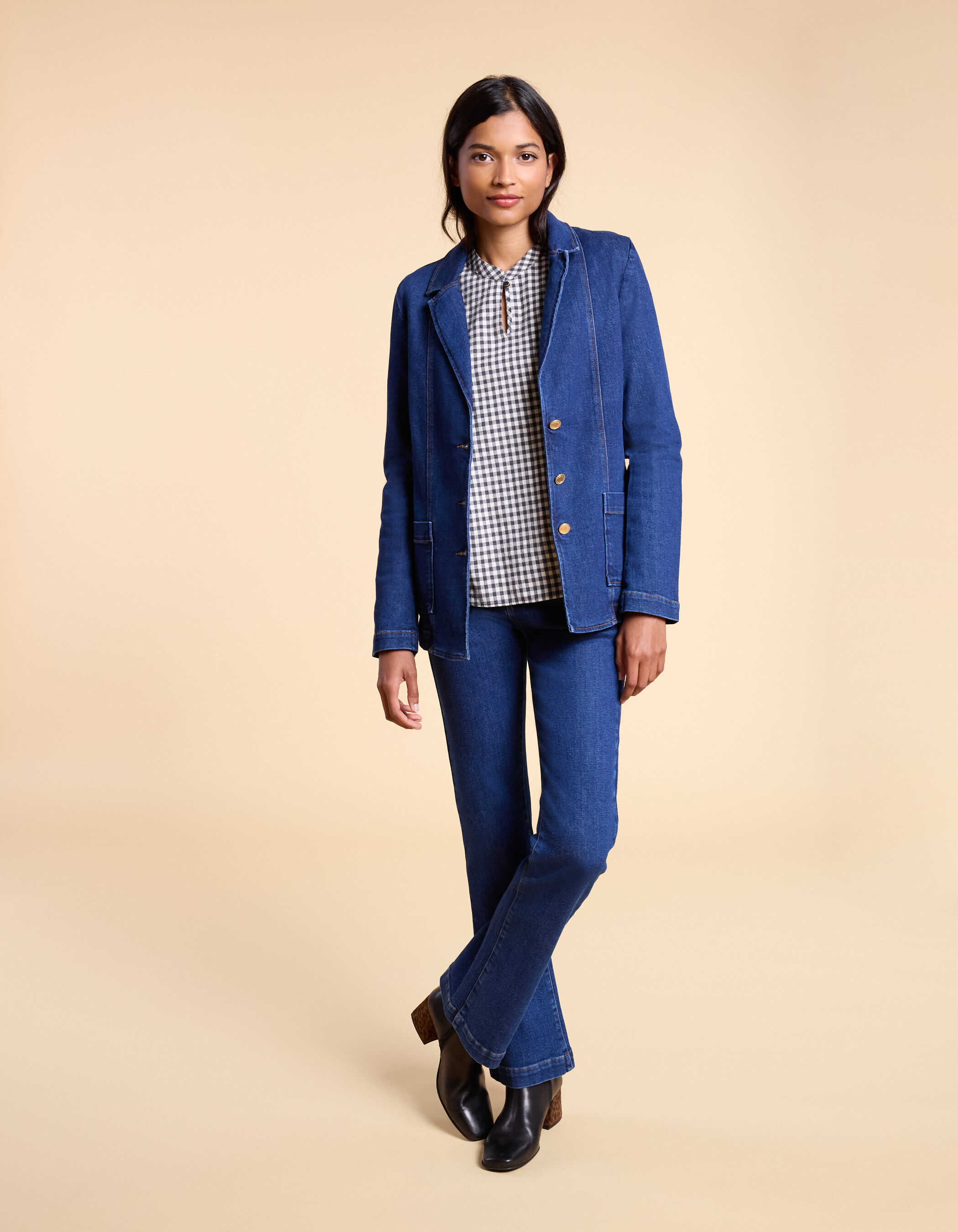 Denim suit jacket outlet