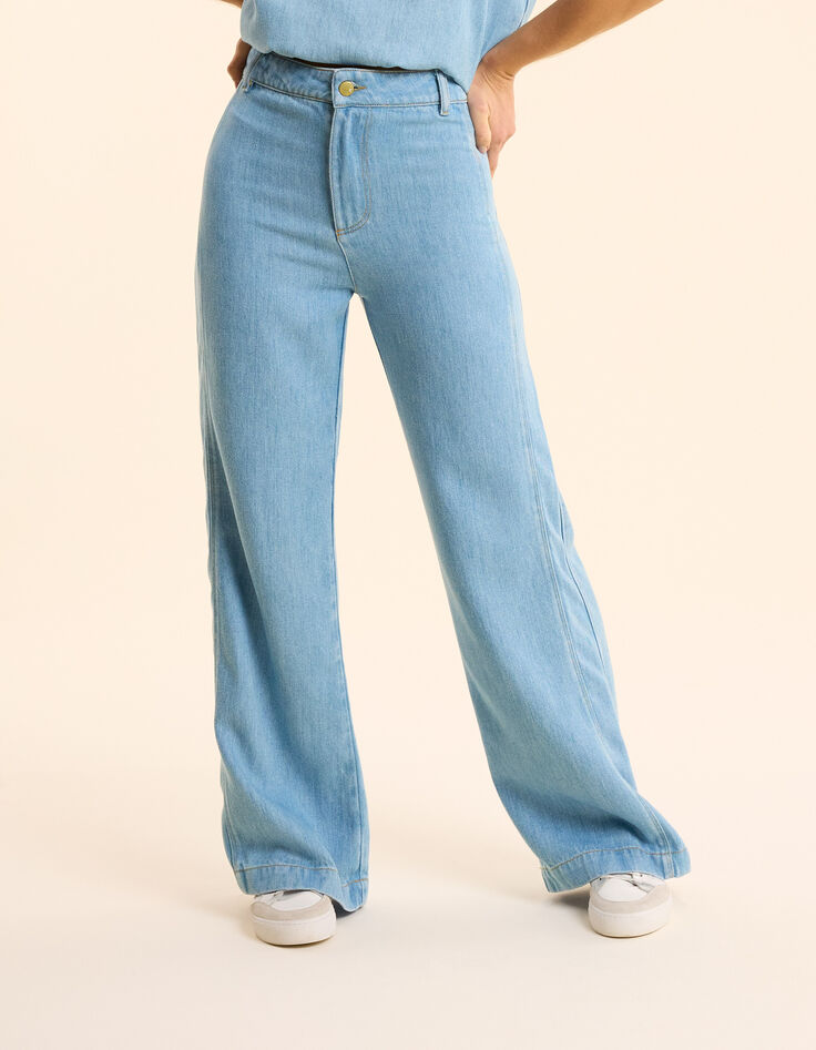 Jean large bleu délavé I.Code-3