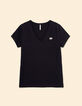 Tee-shirt noir brodé I.Code-7