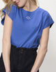 Camiseta azul flash bordado encaje espalda I.Code-2
