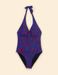 I.Code blue swimsuit with palm tree print-7