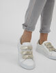 Lichtgrijze skinny jeans met stroken opzij I.Code -5