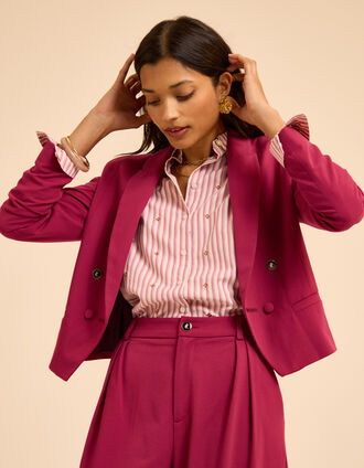 Americana corta rosa I.Code