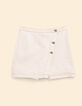 Falda pantalón vaquera crudo pespuntes ocre I.Code-7