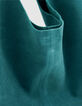 Hobo Tasche gr&uuml;n weiches Samt Leder Damen-4
