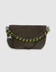 Die Tasche f&uuml;r Damen mit zwei Henkeln aus khakifarbenem, geflochtenem Bast-4