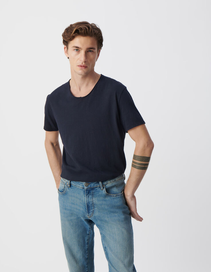 Marineblaues Herren-T-Shirt L'Essentiel-1