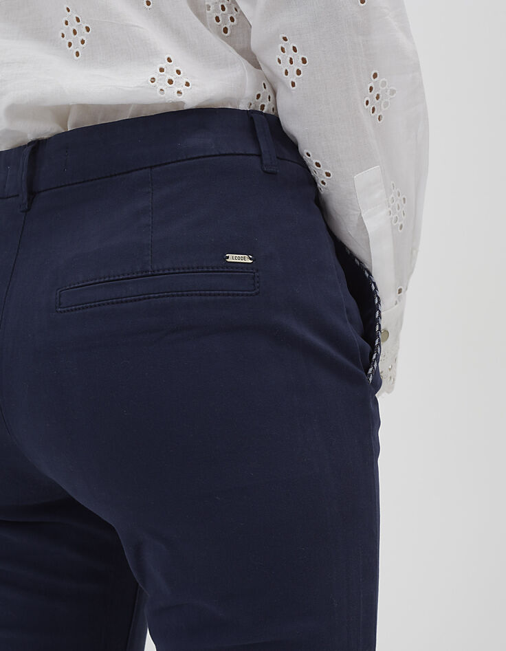 Marineblaue Chinohose I.Code-5 Marineblaue Chinohose I.Code-5