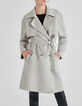 Hell maulwurfbrauner Damen-Trenchcoat-2