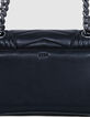 THE 1. Tasche schwarz gestepptes Leder Gr&ouml;&szlig;e M Damen-7