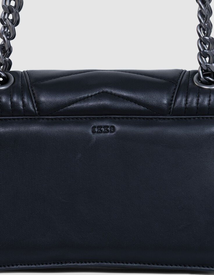 THE 1. Tasche schwarz gestepptes Leder Gr&ouml;&szlig;e M Damen-7