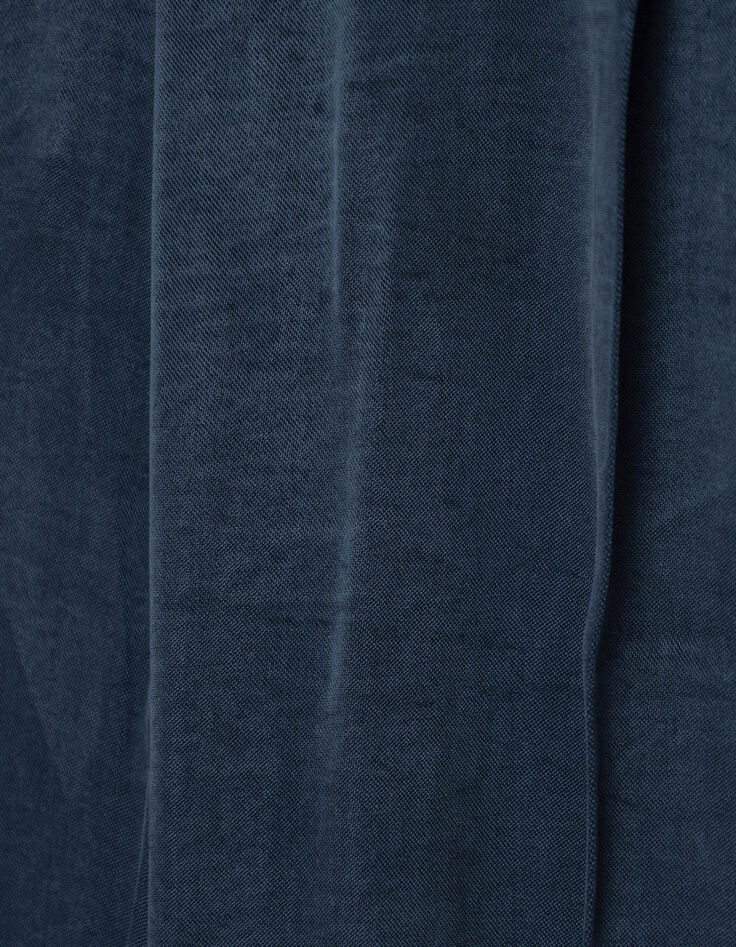 Dames Lyocell&reg;-mix marineblauwe getailleerde broek-9