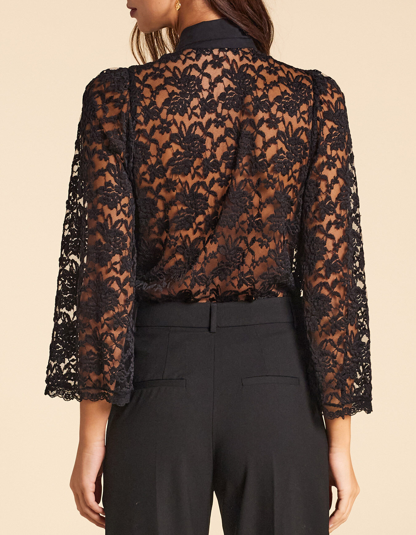 限定値下 Time is on BALFAS LACE O/C SHIRT Field Off Shoulder Lace Top – SEESTARZ