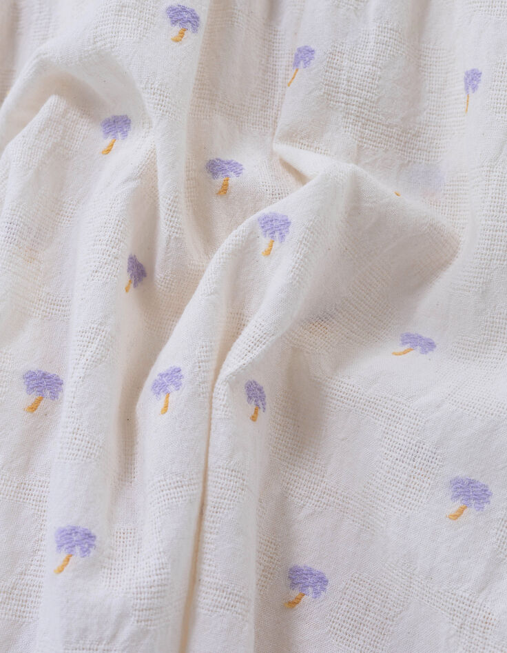 Ecru Hemd Jacquard Stick Palmen I.Code-9