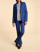 Veste de costume en jean bleu authentique I.Code-6