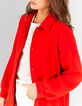 I.Code cherry non-lined coat-2