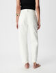 Anders Damen 7/8 Straight White Jeans-5