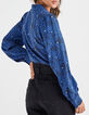 Camisa azul eléctrico estampado animal I.Code-4