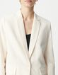 Anzugjacke f&uuml;r Damen aus ungebleichtem Leinen und Baumwolle-4