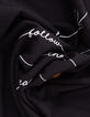 Camiseta manga corta negra flores I.Code-7