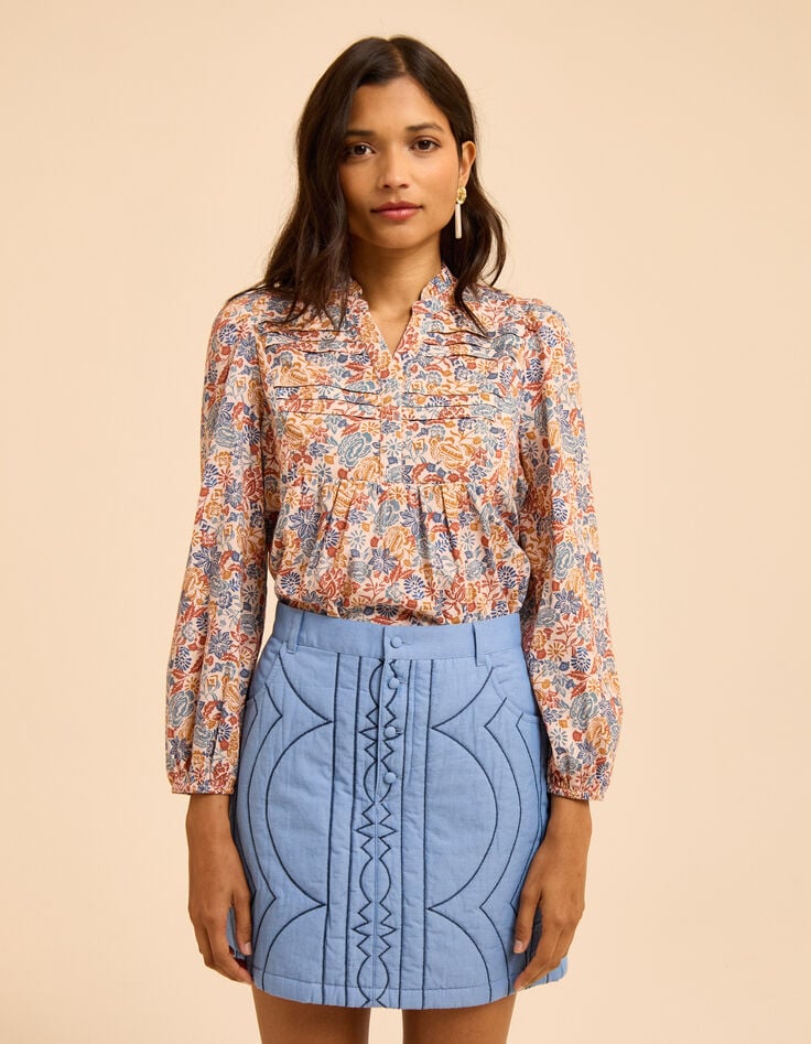 I.Code blue quilted short skirt-3 I.Code blue quilted short skirt-3