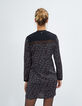 Robe noire imprimé graphique I.Code-3