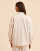 I.Code ecru overshirt-style jacket-4