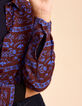 Overhemd lange mouwen patchwork tekst I.Code-4